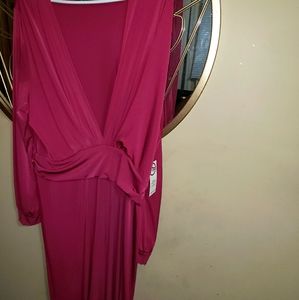 Plum Jumpsuit Ruched Waist 2XL